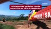 Helicóptero dos bombeiros resgata motorista em trilha de Navegantes