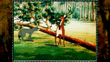 Мультфильм "Олень и волк" 1950