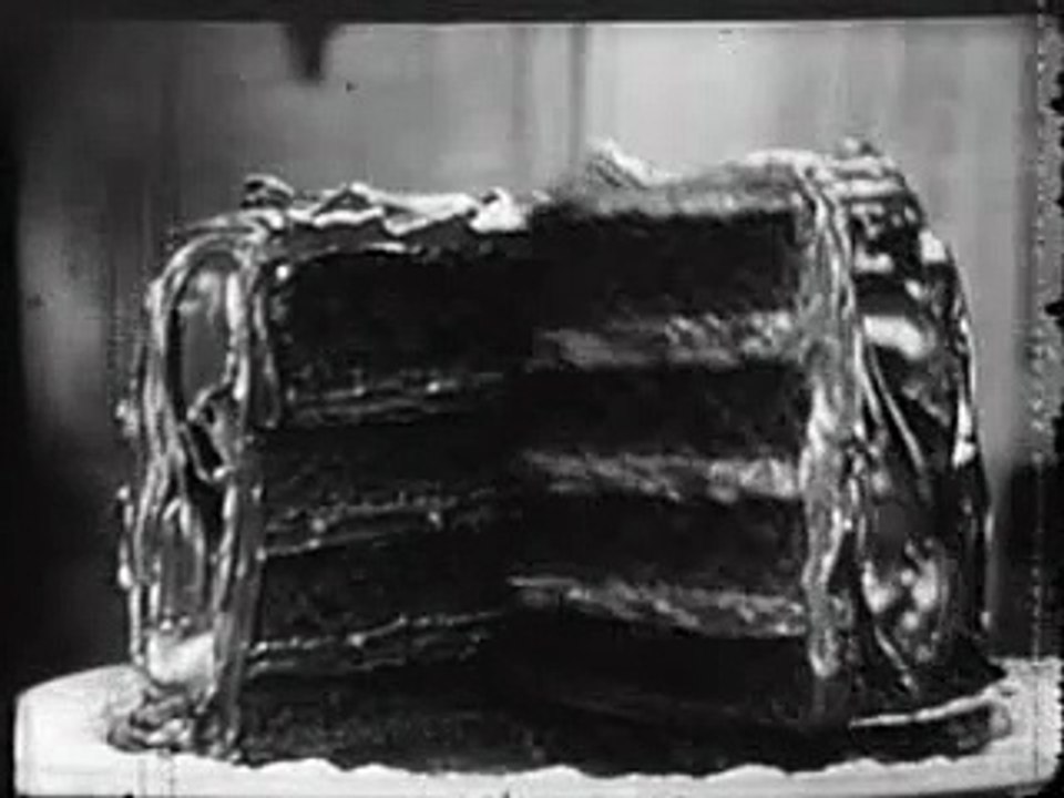 1960 Duncan Hines cake TV commercial