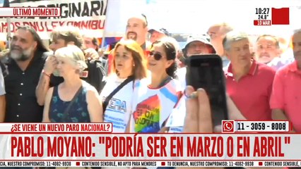 Pablo Moyano, sobre un nuevo paro nacional: “Marzo va a ser un mes complicado”