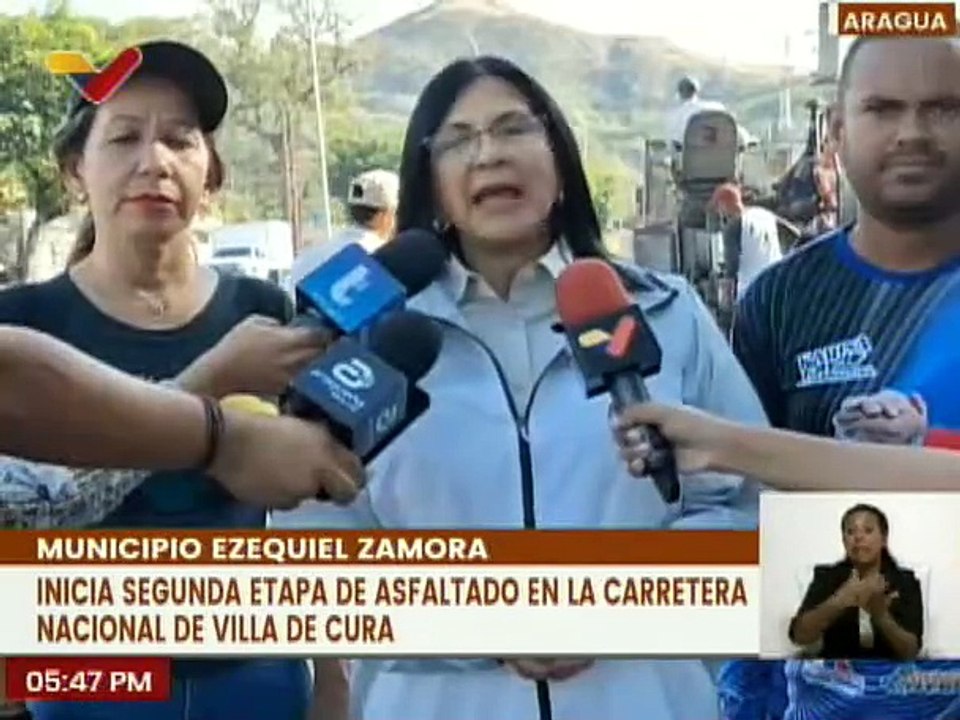 Inicia segunda etapa de asfaltado en la Carretera Nacional de Villa de Cura del edo. Aragua