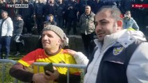 Polis görme engelli gence maçı anlattı