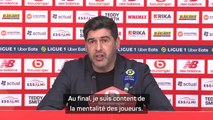 Lille - Fonseca content de la mentalité de ses joueurs, pas du résultat