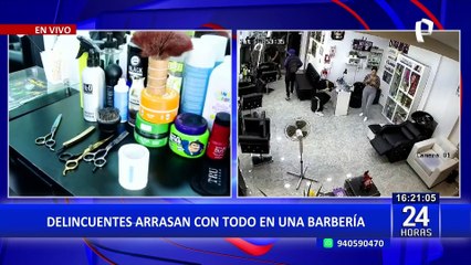 Delincuentes arrasan con todo en una barbería de Villa María del Triunfo