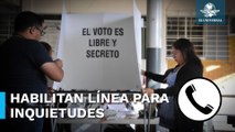Instalan línea telefónica para resolver dudas sobre las elecciones en la CDMX