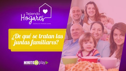 Tejiendo Hogares. Susana Sosa. ¿De qué se trata las juntas familiares?