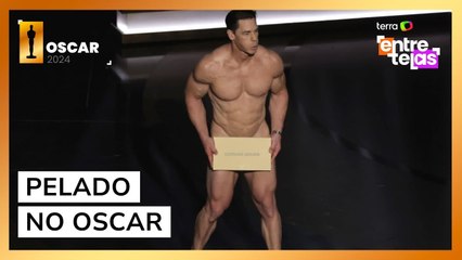 John Cena apresenta categoria do Oscar 2024 pelado