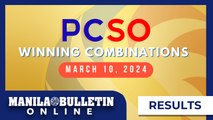 PCSO Lotto Draw Results, March 10, 2024 | Ultra Lotto 6/58, Super Lotto 6/49, 3D, and 2D