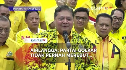 Ketum Golkar Airlangga Jawab Rumor Partainya Buat Skenario Rebut Kursi Ketua DPR 2024-2029
