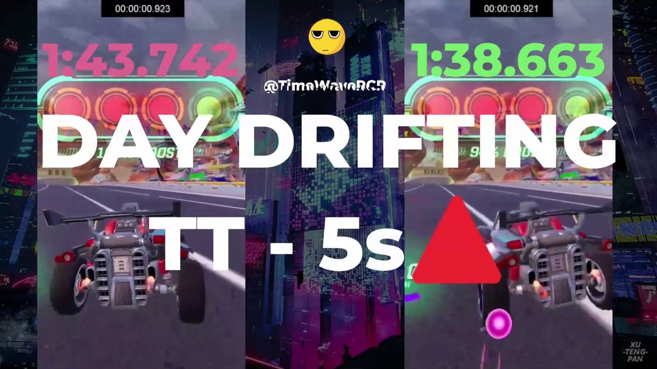 Day Drifting (1:43 vs 1:38) - Rocket Racing
