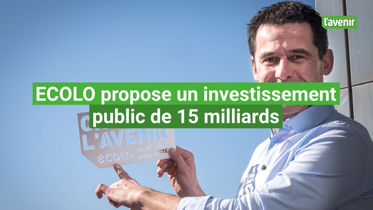 Jean-Marc Nollet : Ecolo propose un investissement public de 15 milliards d'euros