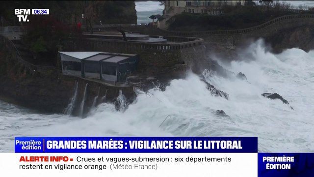 Le littoral français exposé à de très grandes marées jusqu'à mercredi