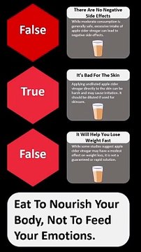 True or False? Apple Cider Vinegar Myths
