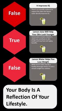 True or False? Lemon Water Myths