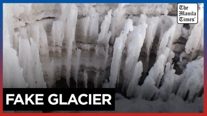 Artificial glaciers fight off drought in Kyrgyzstan