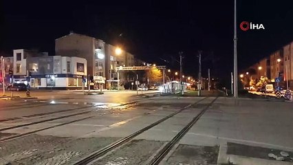 Samsun'da deprem anı kamerada