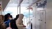 Golpe de mar en el ferry que une Lanzarote con La Graciosa