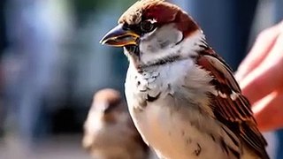 Beautiful Bird House Sparrow.