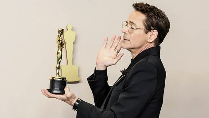 El irreverente discurso de Robert Downey Jr: "Gracias a mi veterinaria, digo... A mi mujer"