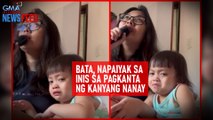 Bata, napaiyak sa inis sa pagkanta ng kanyang nanay | GMA Integrated Newsfeed