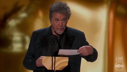 Al Pacino causes confusion announcing Oscar for best picture