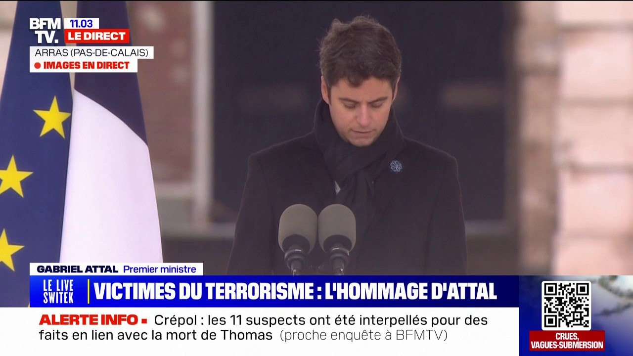 "La République se tiendra toujours à vos côtés", assure Gabriel Attal lors de l'hommage aux victimes du terrorisme