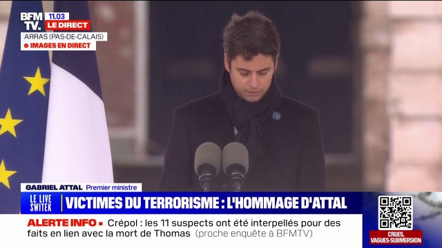 La République se tiendra toujours à vos côtés , assure Gabriel Attal lors de l'hommage aux victimes du terrorisme