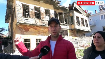 Burdur'da onlarca başvuruya rağmen tedbir alınmayan metruk bina tehlike saçıyor