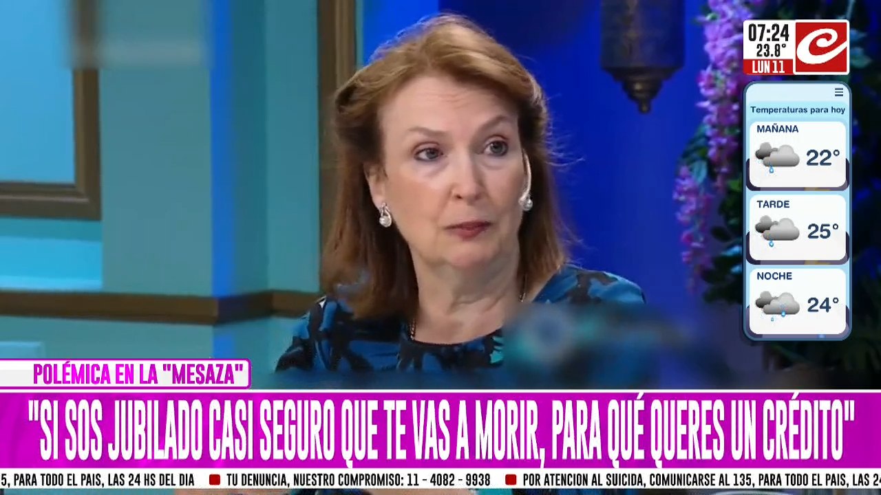Diana Mondino: "Si sos jubilado y te vas a morir.... ¿para qué querés un crédito?"