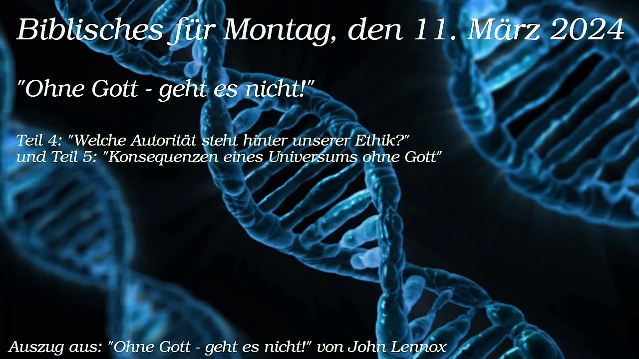 Biblisches für Montag, den 11. März 2024