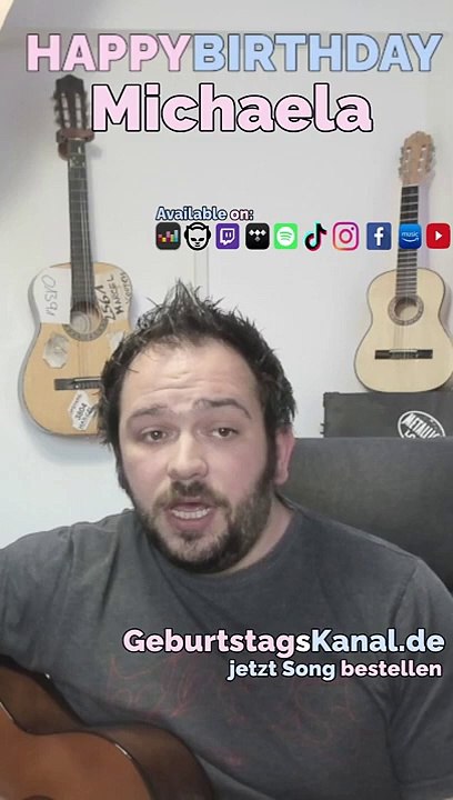 Happy Birthday, Michaela! Geburtstagsgrüße an Michaela