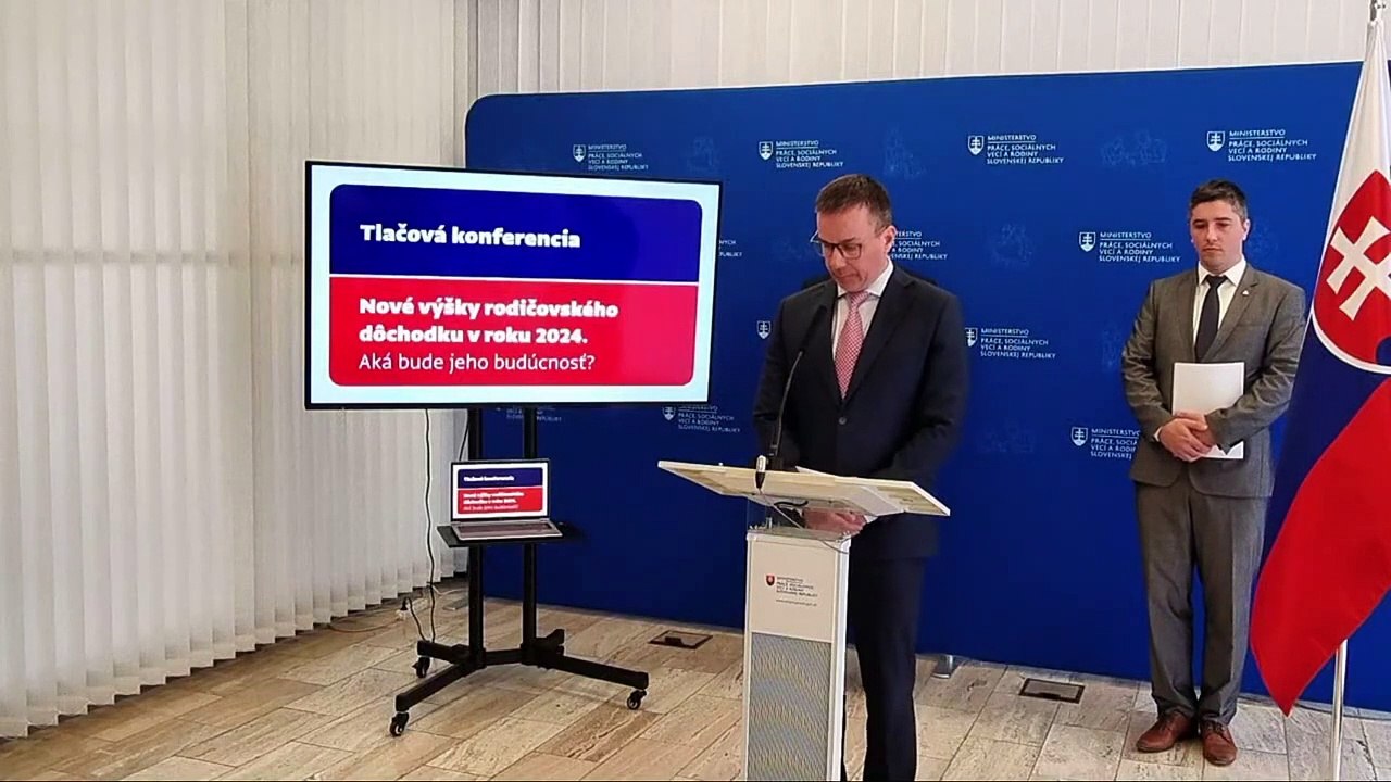 ZÁZNAM: E.Tomáš: Priemerný rodičovský dôchodok na jedného rodiča bude 338,40 eura za rok