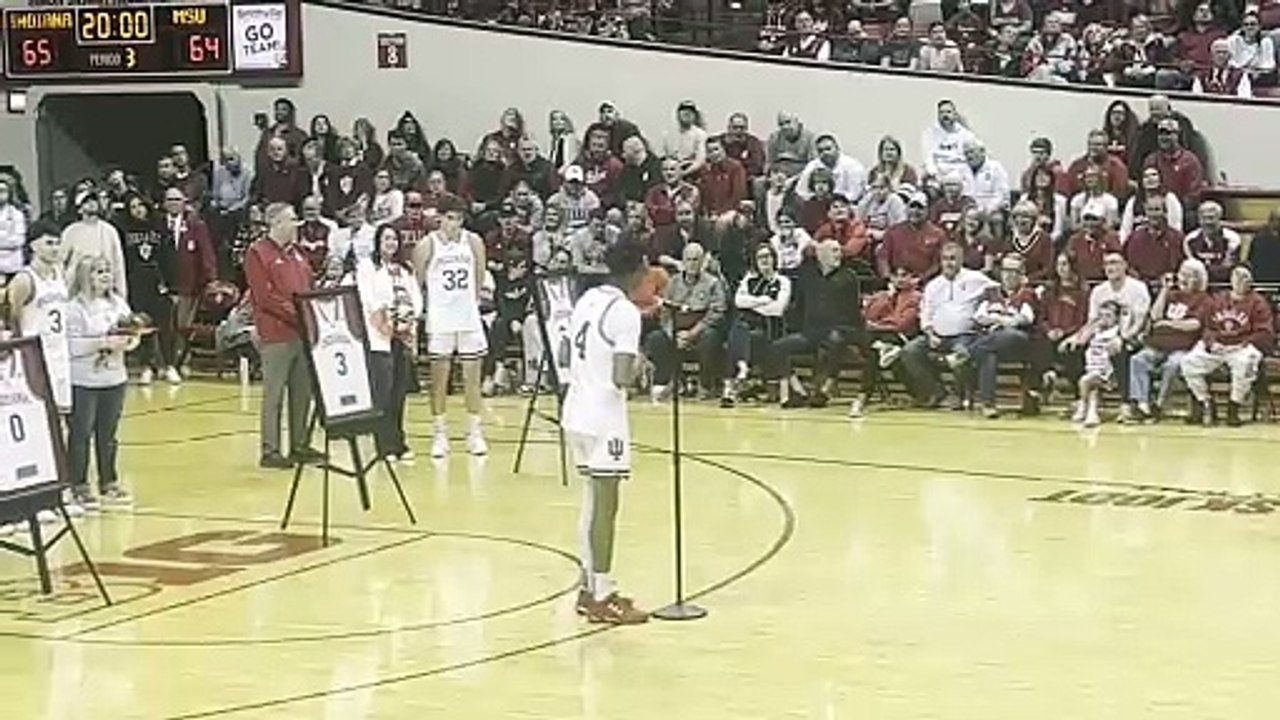 Anthony Walker Senior Day Speech After Indiana's 65-64 Win Over Michigan State