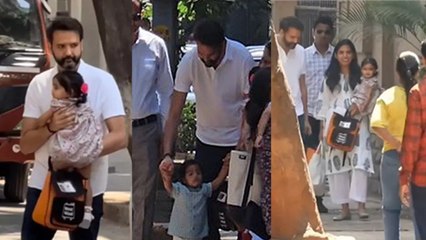 Isha Ambani Drops Twins Krishna And Aadiya For First Day Play School With Husband,Video Viral