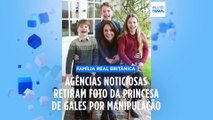 Agências noticiosas retiram foto da princesa de Gales por manipulação. Kate admite erros de edição