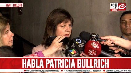Patricia Bullrich habló del crimen organizado: "Reaccionaron al cierre del negocio criminal"