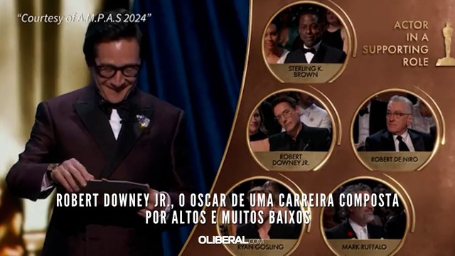Robert Downey Jr., o Oscar de uma carreira composta por altos e muitos baixos