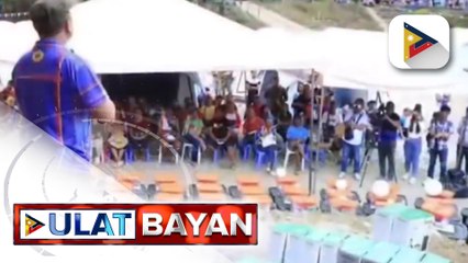 Temporary shelter, itinurn-over sa mga biktima ng Masara landslide