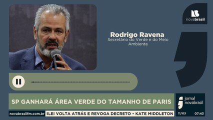 SP GANHARÁ ÁREA VERDE DO TAMANHO DE PARIS