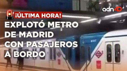 ¡Última Hora! Desalojan a pasajeros del metro de Madrid, por una explosión en la estación Moncloa