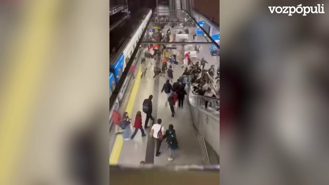 El humo en un vagón en el Metro de Moncloa (Madrid) desata el pánico entre los viajeros