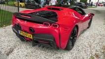 Ferrari SF90 Stradale with Custom Guerrilla Exhaust - Acceleration Sounds & Revs !