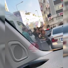 Beyoğlu'nda tacizci şahsa meydan dayağı