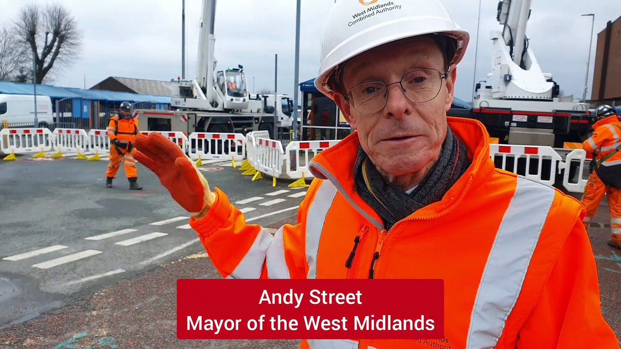 Andy Street interview at Dudley bus station