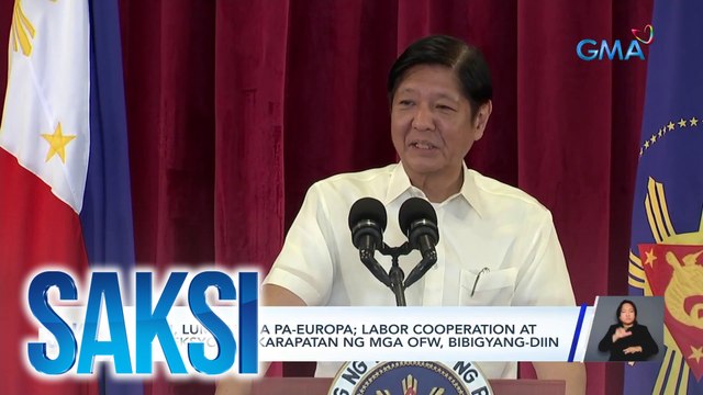 PBBM, lumipad na pa-Europa; labor cooperation at proteksyon sa karapatan ng mgA OFW, bibigyang-diin | Saksi