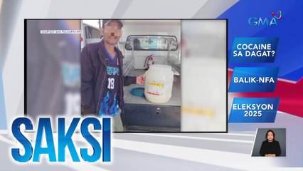 Hinihinalang sangkap sa paggawa ng cocaine, natagpuan sa San Policarpo, Eastern Samar | Saksi