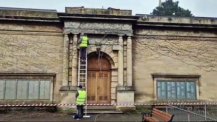 Kettering Library and Alfred East Art Gallery- cornerstone-work-