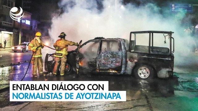Entablan diálogo con los normalistas de Ayotzinapa