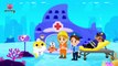 OUCH-  The Police Officer is hurt- -♀️ Baby Sharks Hospital Play Kids Cartoon Pinkfong