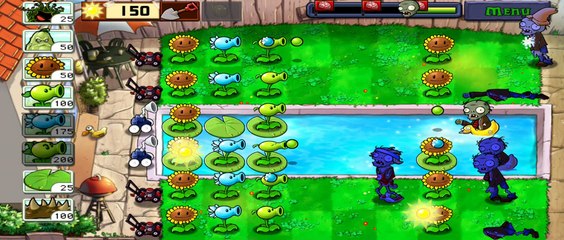 Plants vs Zombies | Mobile ver | POOL LEVEL 4